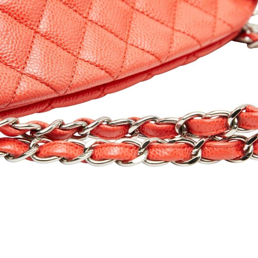 CHANEL Orange Caviar Leather Logo Shoulder Bag - Picture 4 of 12